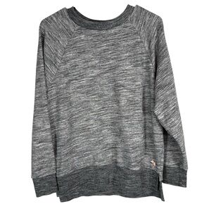 PINK Victorias Secret Womens XS Gray Heathered Pullover Sweatshirt Sweater